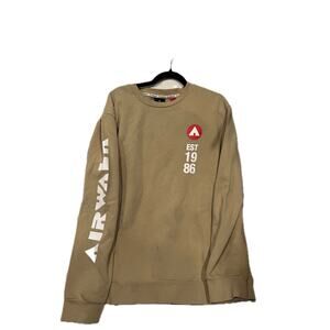 Airwalk Men's Crewneck Sweatshirt - Beige - Size XL